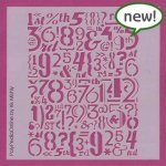 numbers stencil wall decoration diy