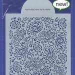 paisley stencil pattern wall decor diy