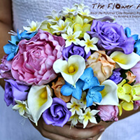 Polymer Clay Flower Bouquet Free Video Tutorial